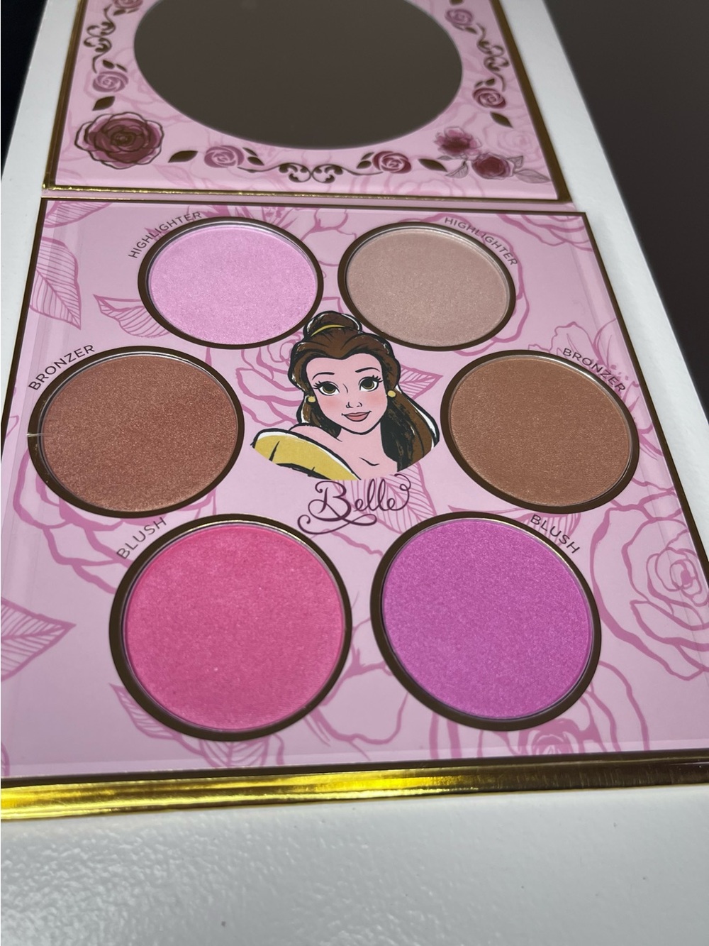 Disney Belle Pink & Rose Face Palette - Pink, Rose, Brown, Gold